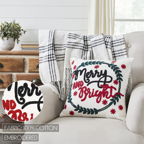 80307-Black-Plaid-Merry-&-Bright-Pillow-18x18-image