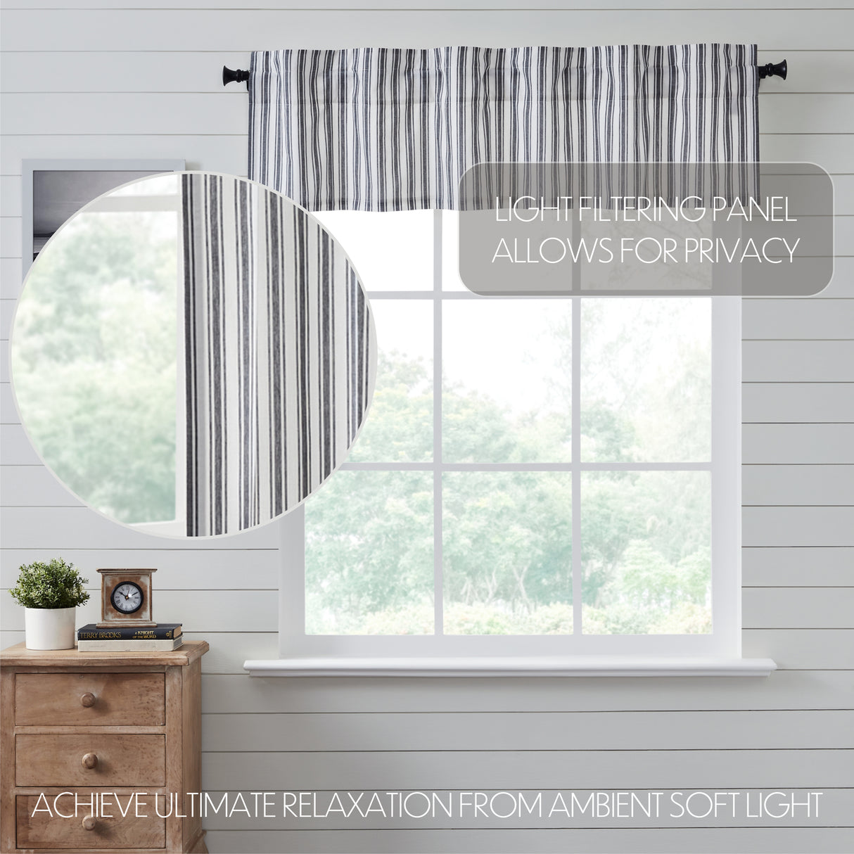 80490-Sawyer-Mill-Black-Ticking-Stripe-Valance-16x60-image-2