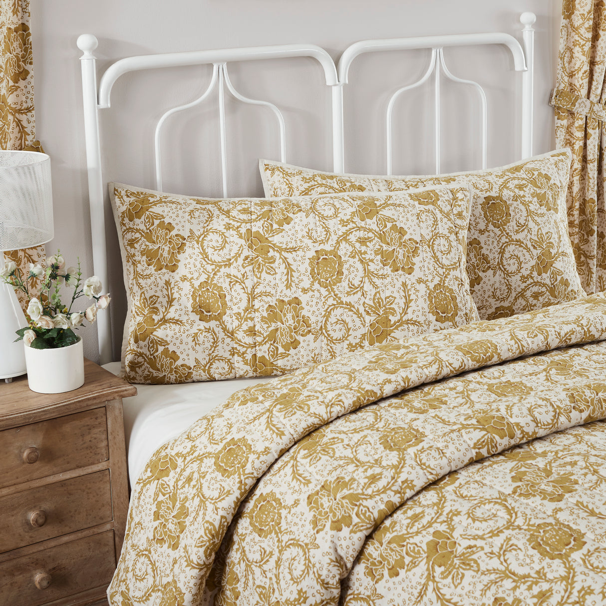 81193-Dorset-Gold-Floral-King-Sham-21x37-image-3