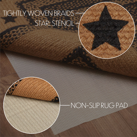 81345-Farmhouse-Jute-Rug-Runner-Rect-Stencil-Stars-w-Pad-24x78-image-2