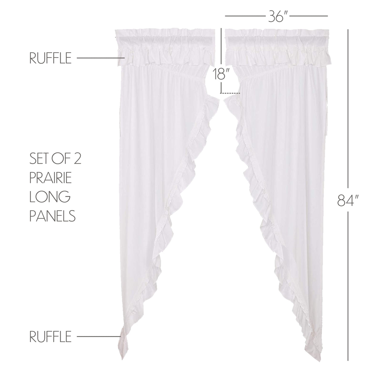 51381-Muslin-Ruffled-Bleached-White-Prairie-Long-Panel-Set-of-2-84x36x18-image-1