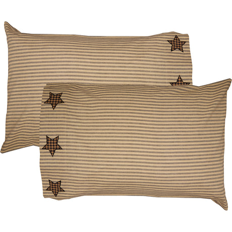 56680-Farmhouse-Star-Standard-Pillow-Case-w-Applique-Star-Set-of-2-21x30-image-7