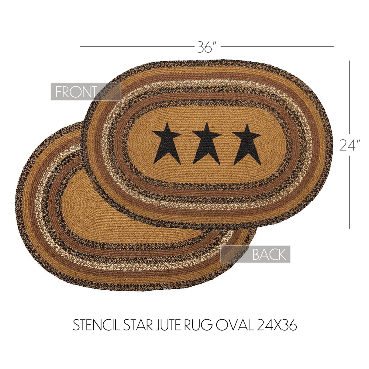 69699-Kettle-Grove-Jute-Rug-Oval-Stencil-Stars-w-Pad-24x36-image-1