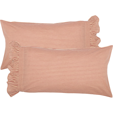 51953-Sawyer-Mill-Red-Ticking-Stripe-Ruffled-King-Pillow-Case-Set-of-2-21x40-image-4