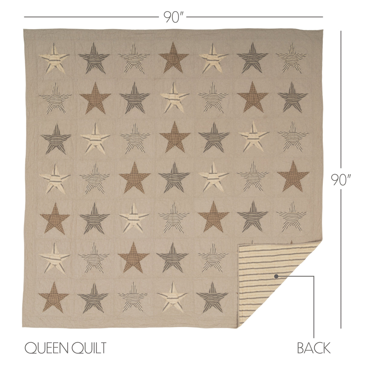 45732-Sawyer-Mill-Star-Charcoal-Queen-Quilt-90Wx90L-image-1