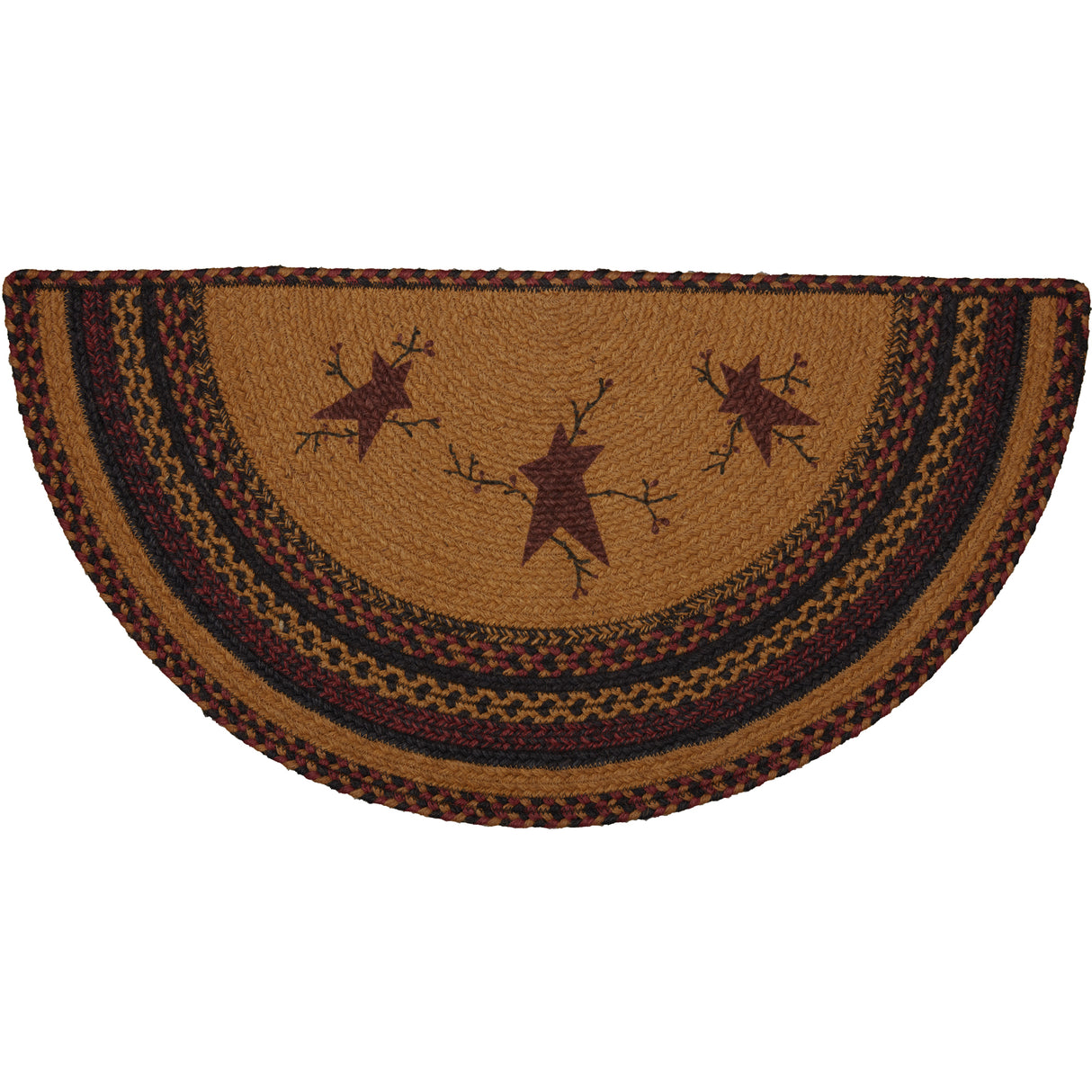 69584-Heritage-Farms-Star-and-Pip-Jute-Rug-Half-Circle-w-Pad-16.5x33-image-3