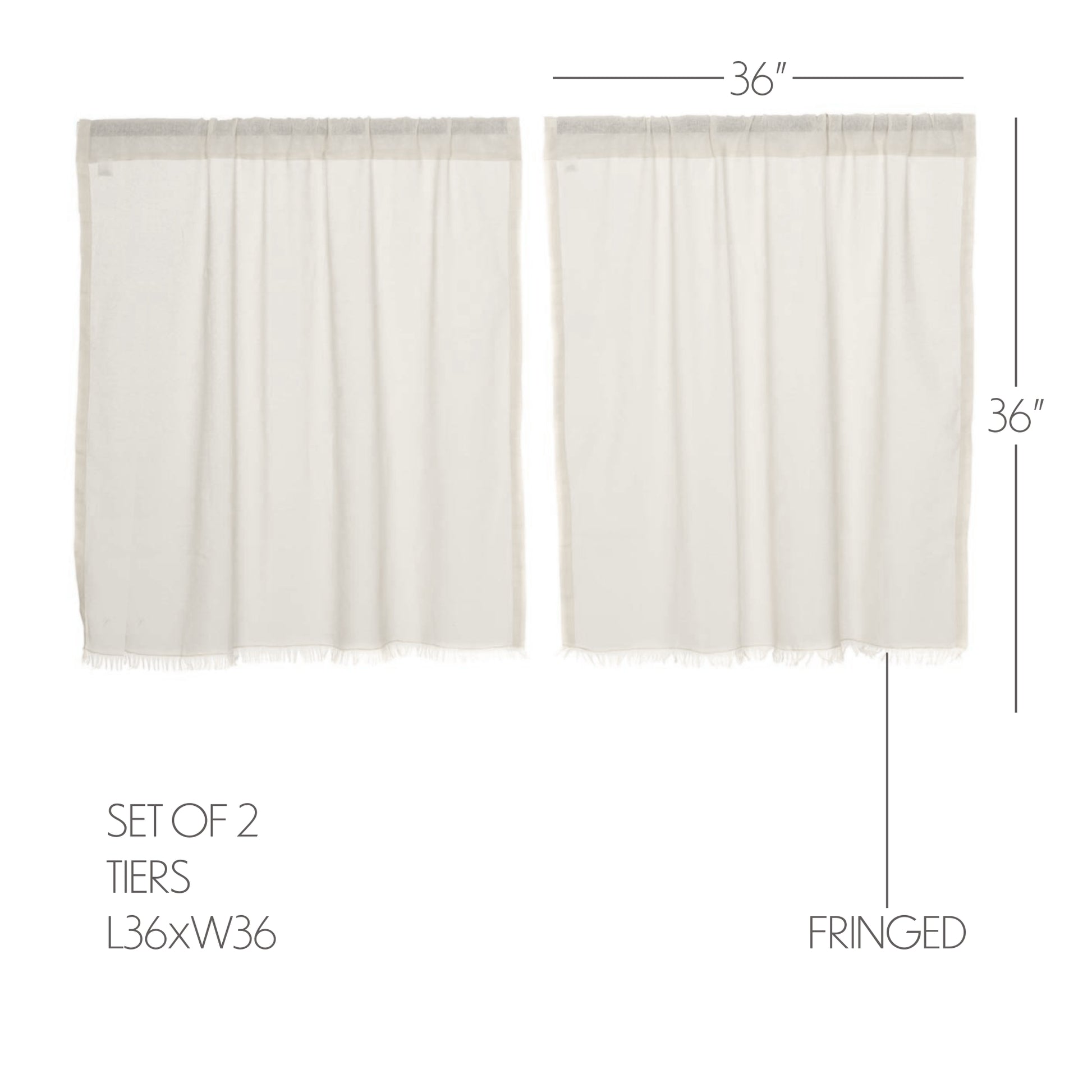 10763-Tobacco-Cloth-Antique-White-Tier-Fringed-Set-of-2-L36xW36-image-1