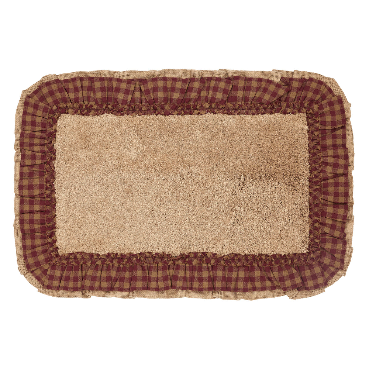 80268-Burlap-Natural-w-Burgundy-Check-Bathmat-20x30-image-4