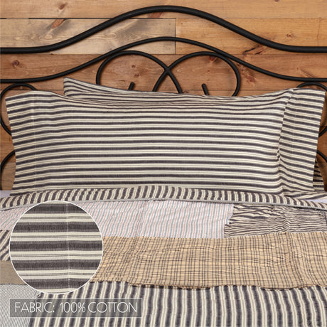 56631-Ashmont-Ticking-Stripe-King-Pillow-Case-Set-of-2-21x40-image-2