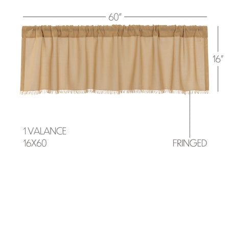 51394-Tobacco-Cloth-Khaki-Valance-Fringed-16x60-image-1