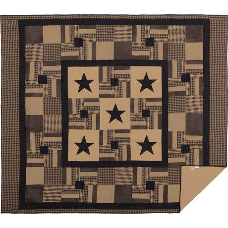 45577-Black-Check-Star-Luxury-King-Quilt-120Wx105L-image-4