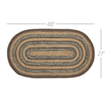 67225-Espresso-Jute-Rug-Oval-w-Pad-27x48-image-2