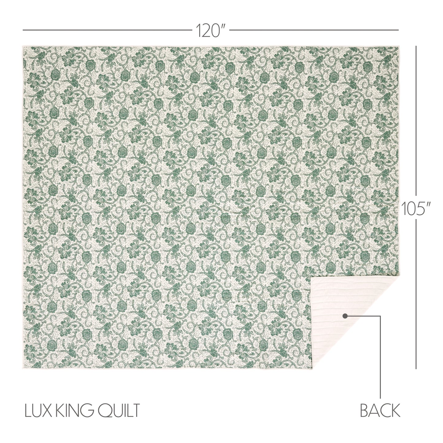 81210-Dorset-Green-Floral-Luxury-King-Quilt-120WX105L-image-1