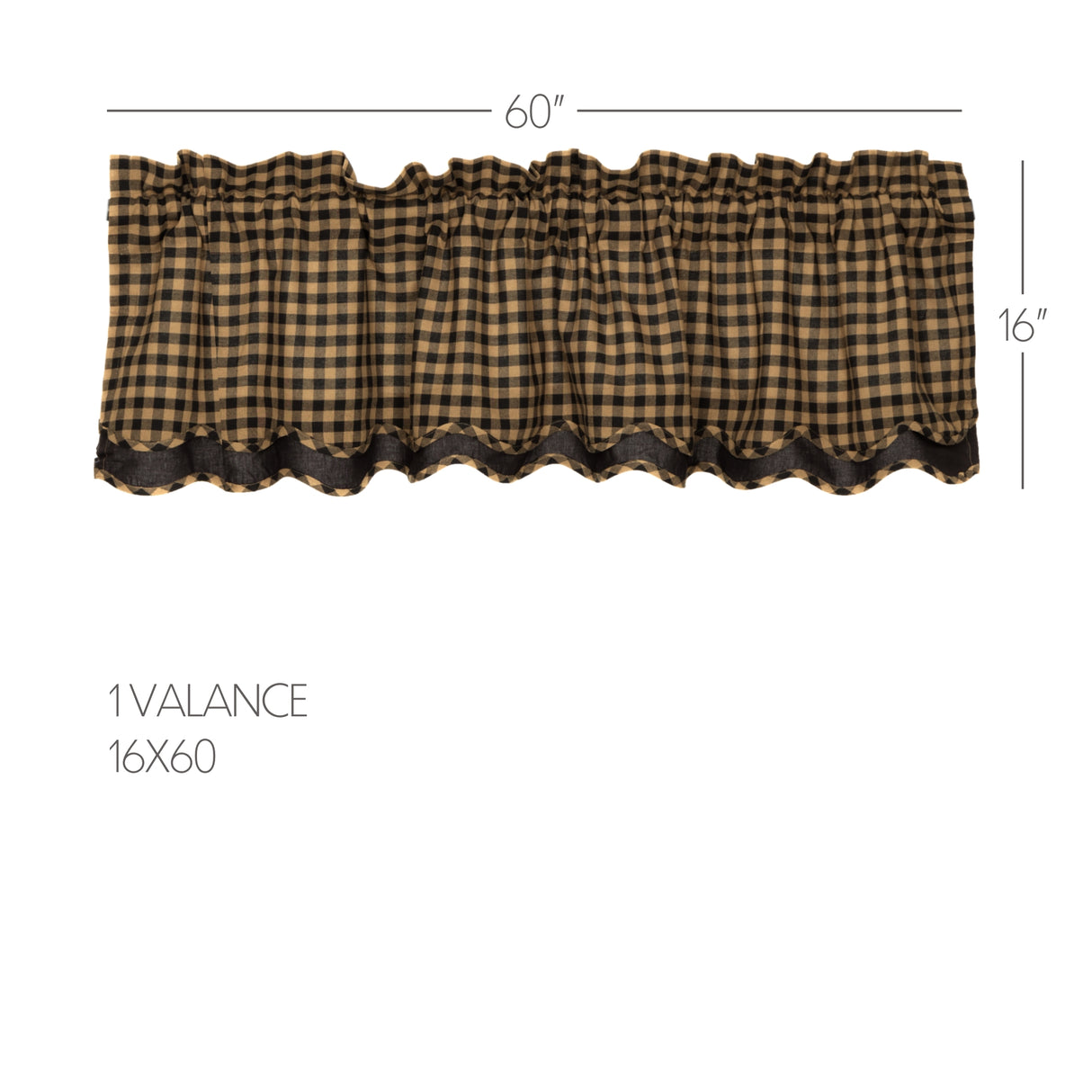 51137-Black-Check-Scalloped-Layered-Valance-16x60-image-1