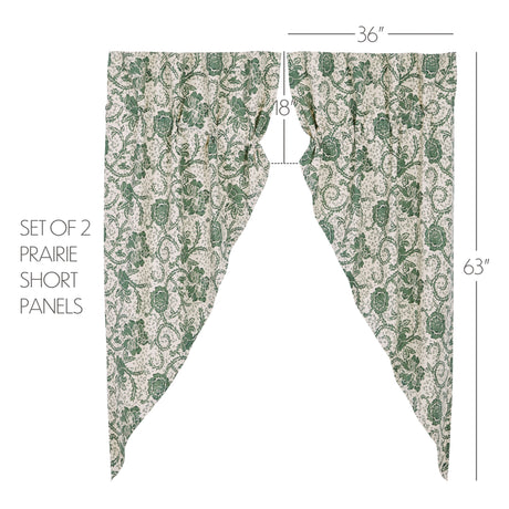 81227-Dorset-Green-Floral-Prairie-Short-Panel-Set-of-2-63x36x18-image-1