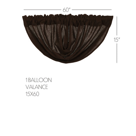 6140-Burlap-Chocolate-Balloon-Valance-15x60-image