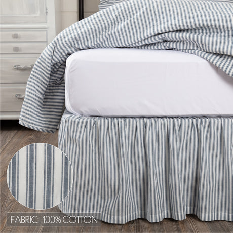 51905-Sawyer-Mill-Blue-Ticking-Stripe-King-Bed-Skirt-78x80x16-image-1