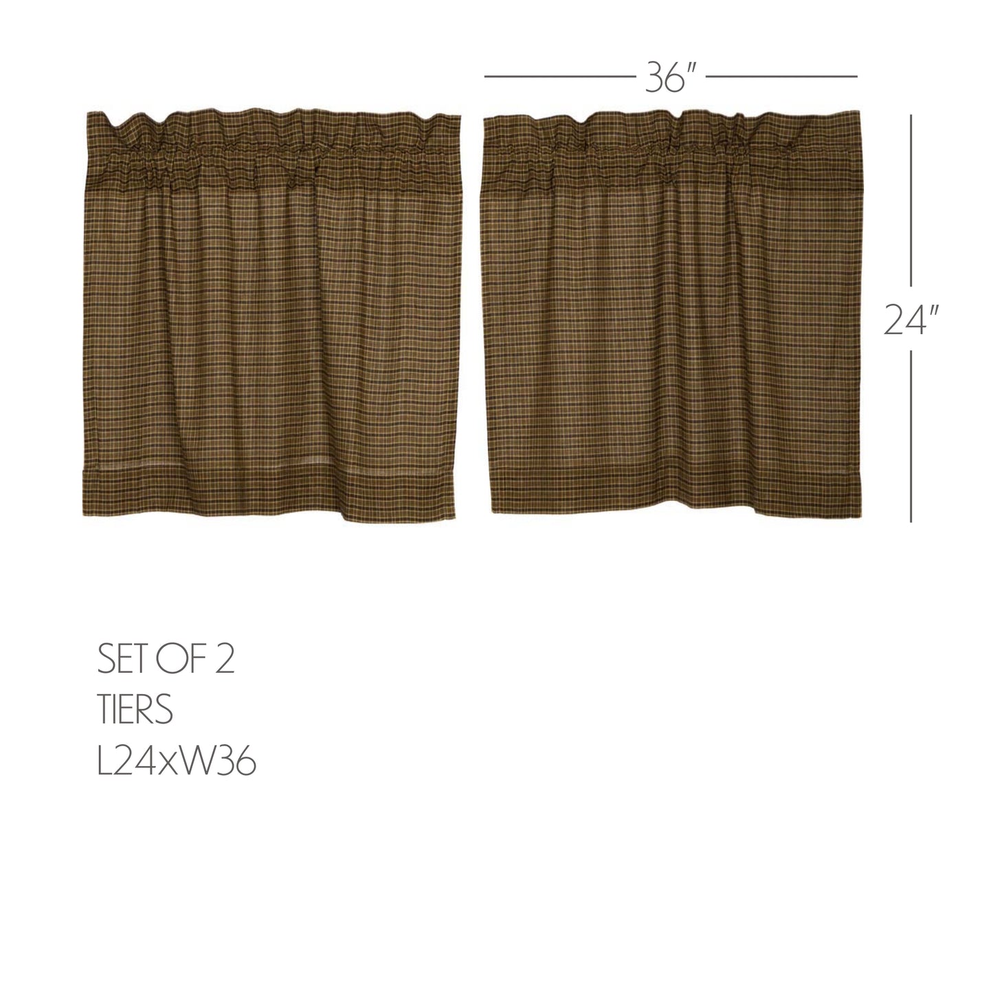 27087-Tea-Cabin-Green-Plaid-Tier-Set-of-2-L24xW36-image-1