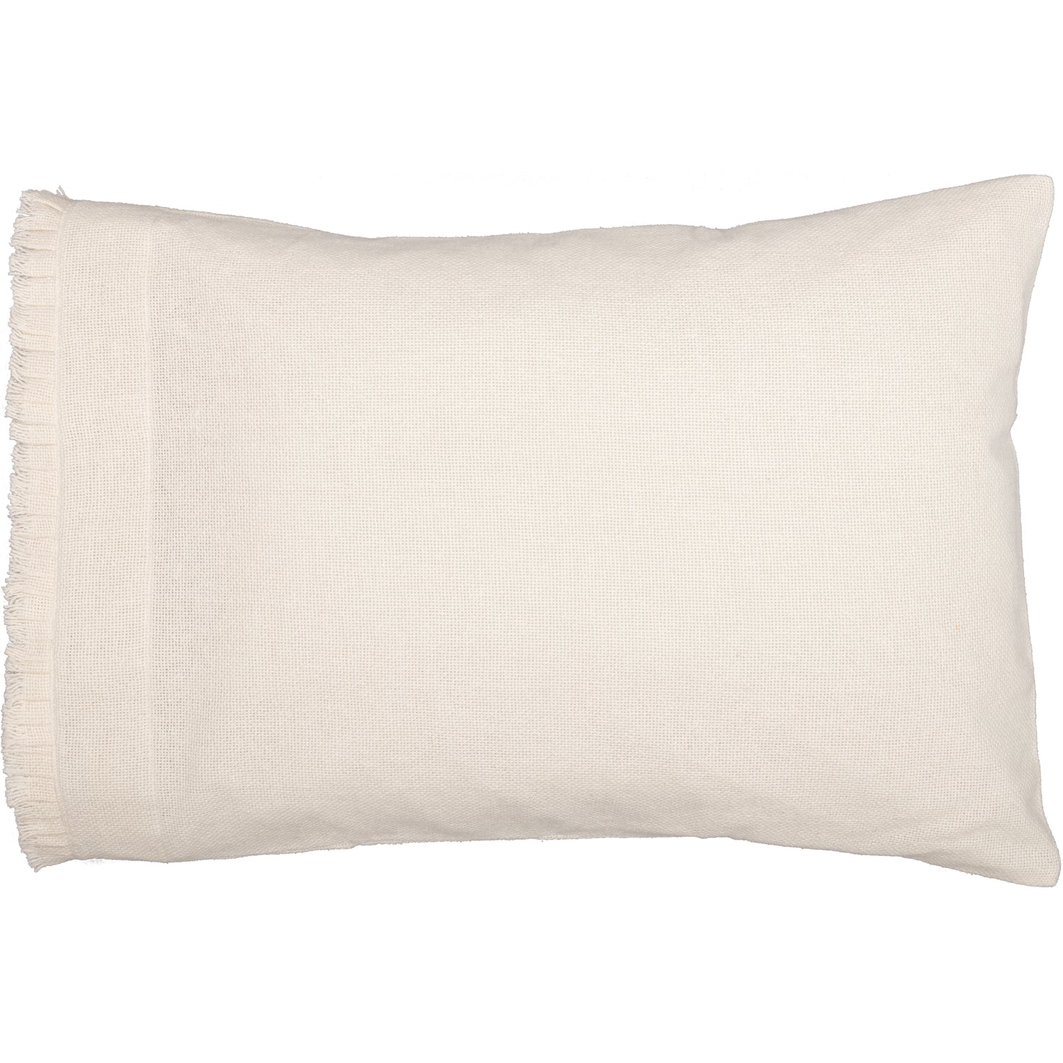 51818-Burlap-Antique-White-Standard-Pillow-Case-w-Fringed-Ruffle-Set-of-2-21x30-image-6