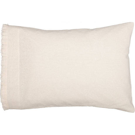 51818-Burlap-Antique-White-Standard-Pillow-Case-w-Fringed-Ruffle-Set-of-2-21x30-image-6