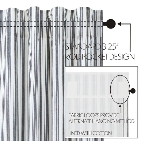 80484-Sawyer-Mill-Black-Ticking-Stripe-Prairie-Swag-Set-of-2-36x36x18-image-3