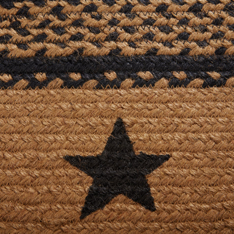 69433-Farmhouse-Jute-Rug-Oval-Stencil-Stars-Border-w-Pad-36x60-image-10