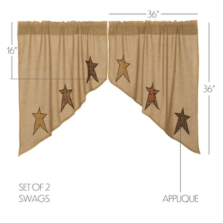 21610-Stratton-Burlap-Applique-Star-Swag-Set-of-2-36x36x16-image-1