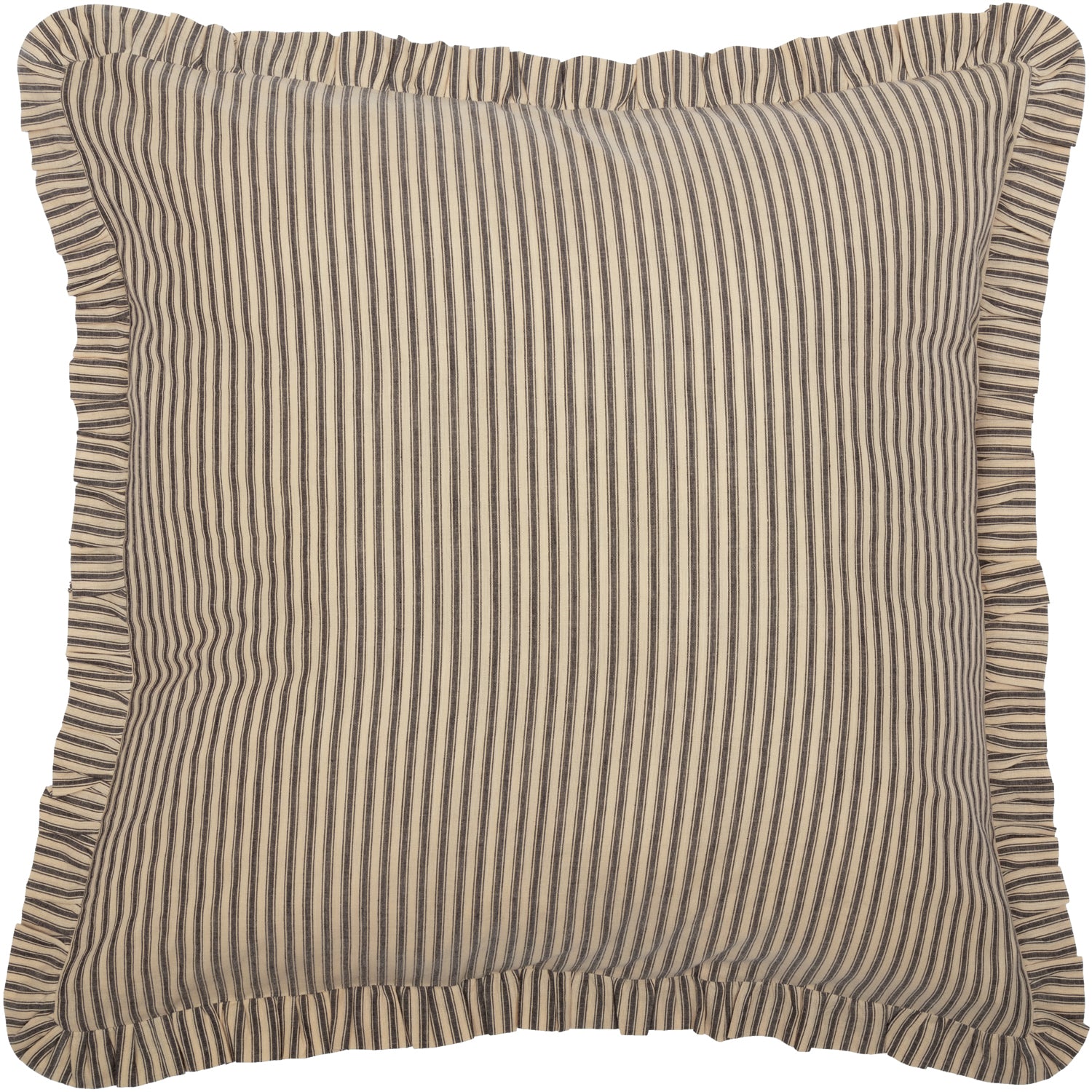 VHC Brands Sawyer Mill Ticking Stripe Euro Sham - Thumbnail 2