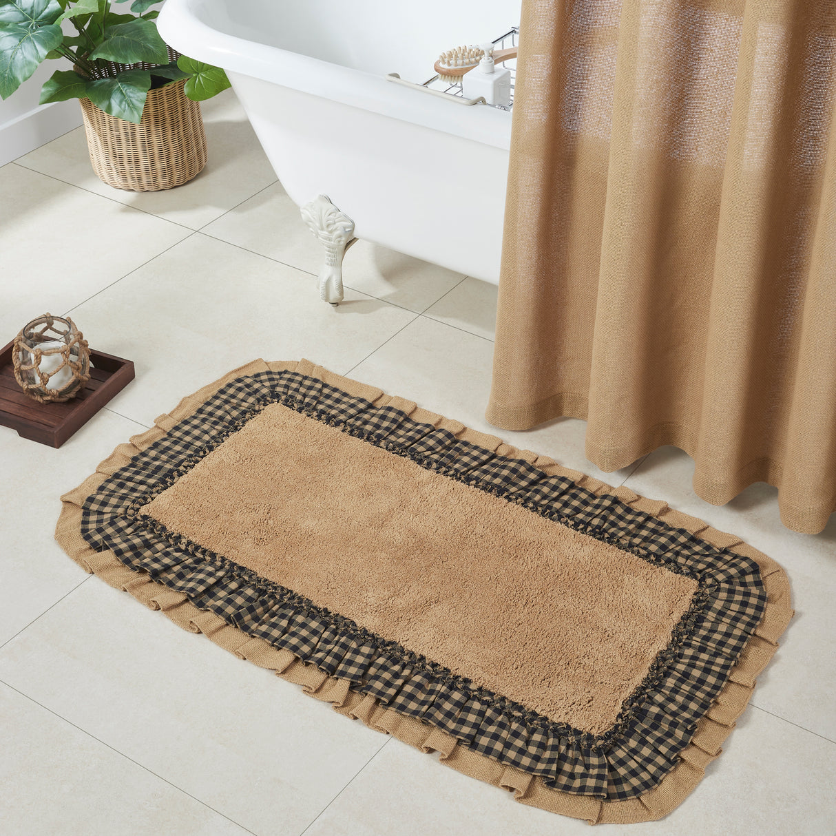 80267-Burlap-Natural-w-Black-Check-Bathmat-27x48-image-3