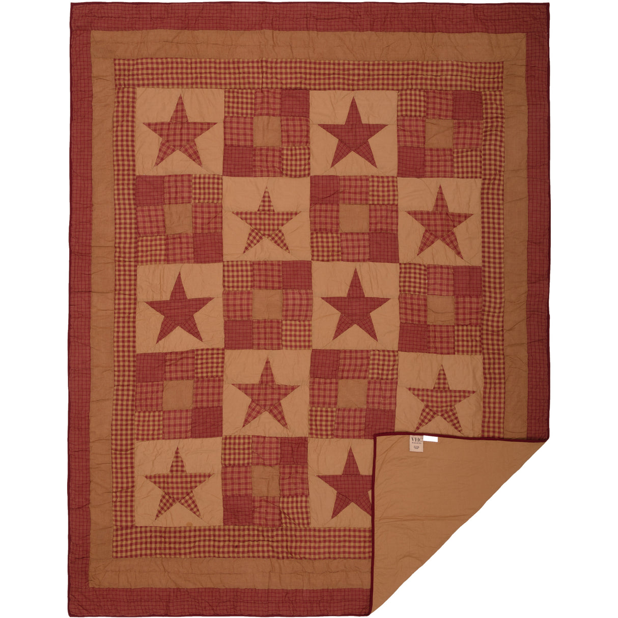 51728-Ninepatch-Star-Twin-Quilt-Set-1-Quilt-68Wx86L-w-1-Sham-21x27-image-5