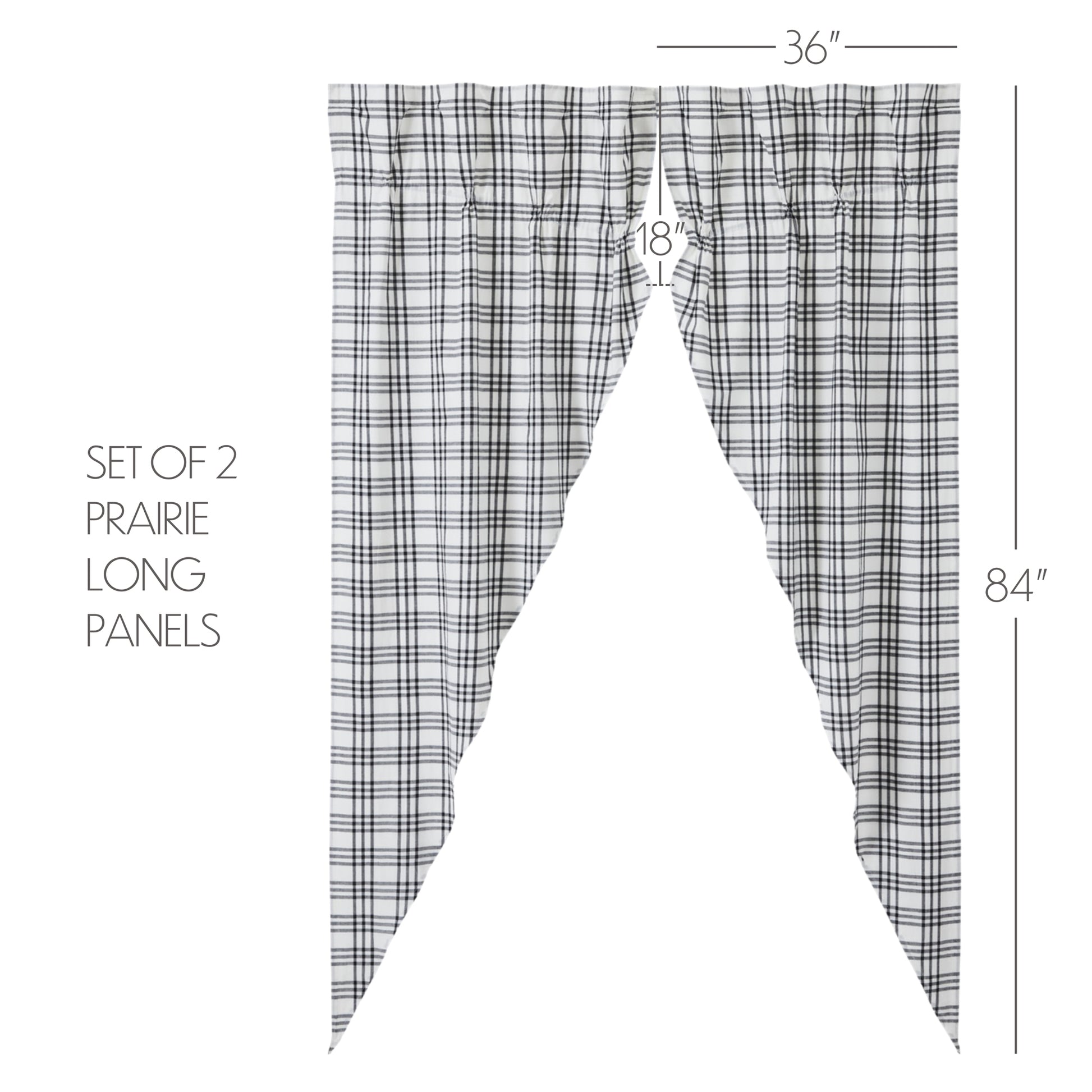 80469-Sawyer-Mill-Black-Plaid-Prairie-Long-Panel-Set-of-2-84x36x18-image-1