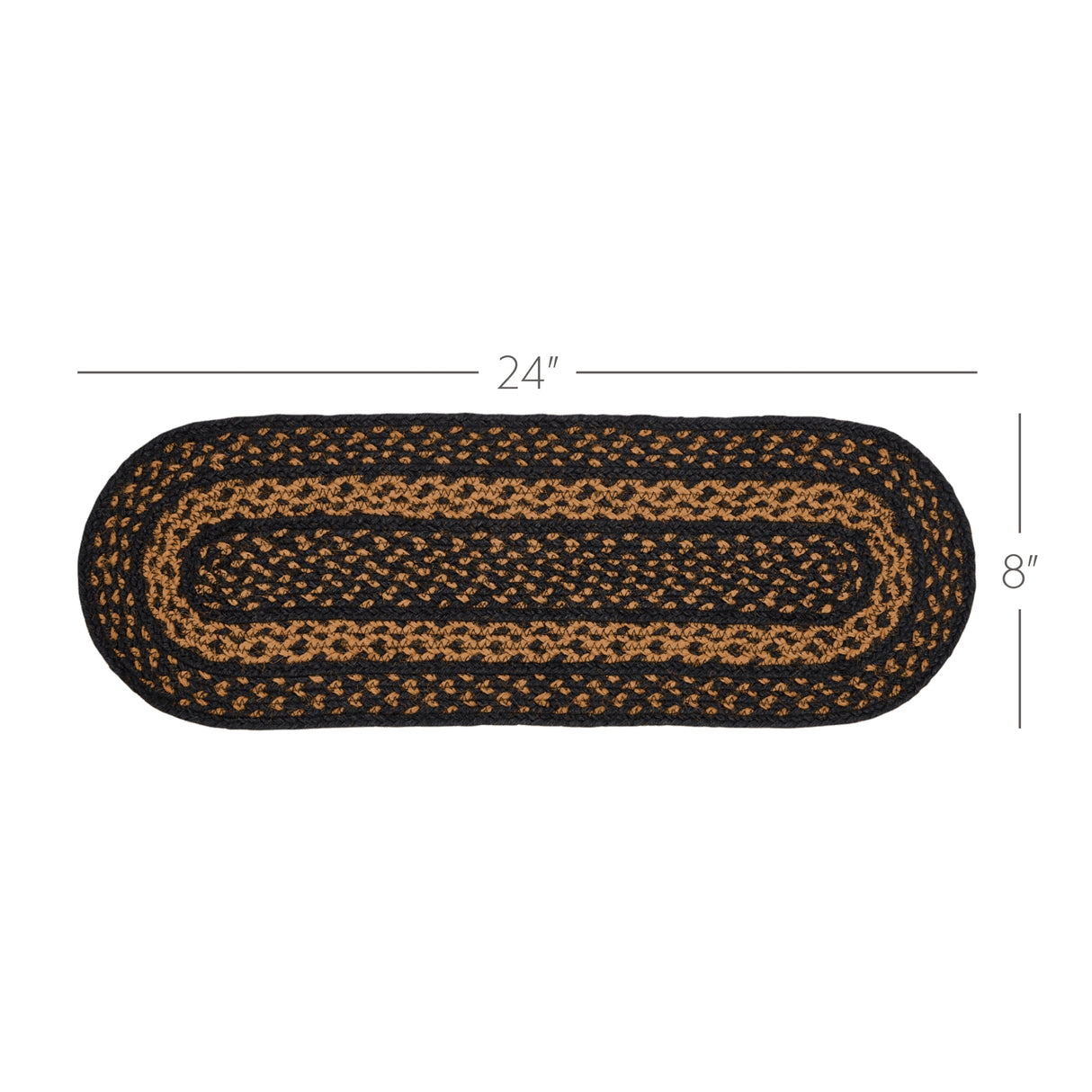 81320-Black-Tan-Jute-Oval-Runner-8x24-image-1