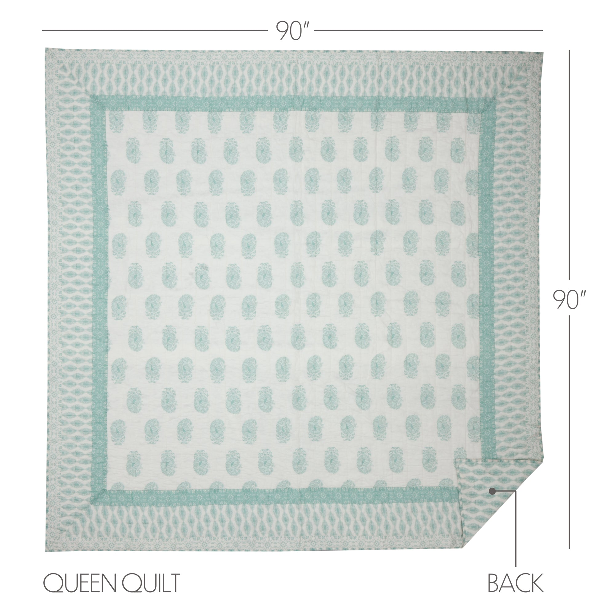 Avani Sea Glass Queen store Quilt 90Wx90L