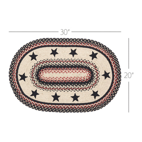 67005-Colonial-Star-Jute-Rug-Oval-w-Pad-20x30-image-1