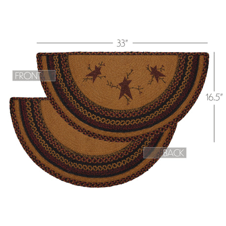 69584-Heritage-Farms-Star-and-Pip-Jute-Rug-Half-Circle-w-Pad-16.5x33-image-9