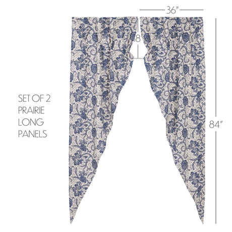 81251-Dorset-Navy-Floral-Prairie-Long-Panel-Set-of-2-84x36x18-image-1