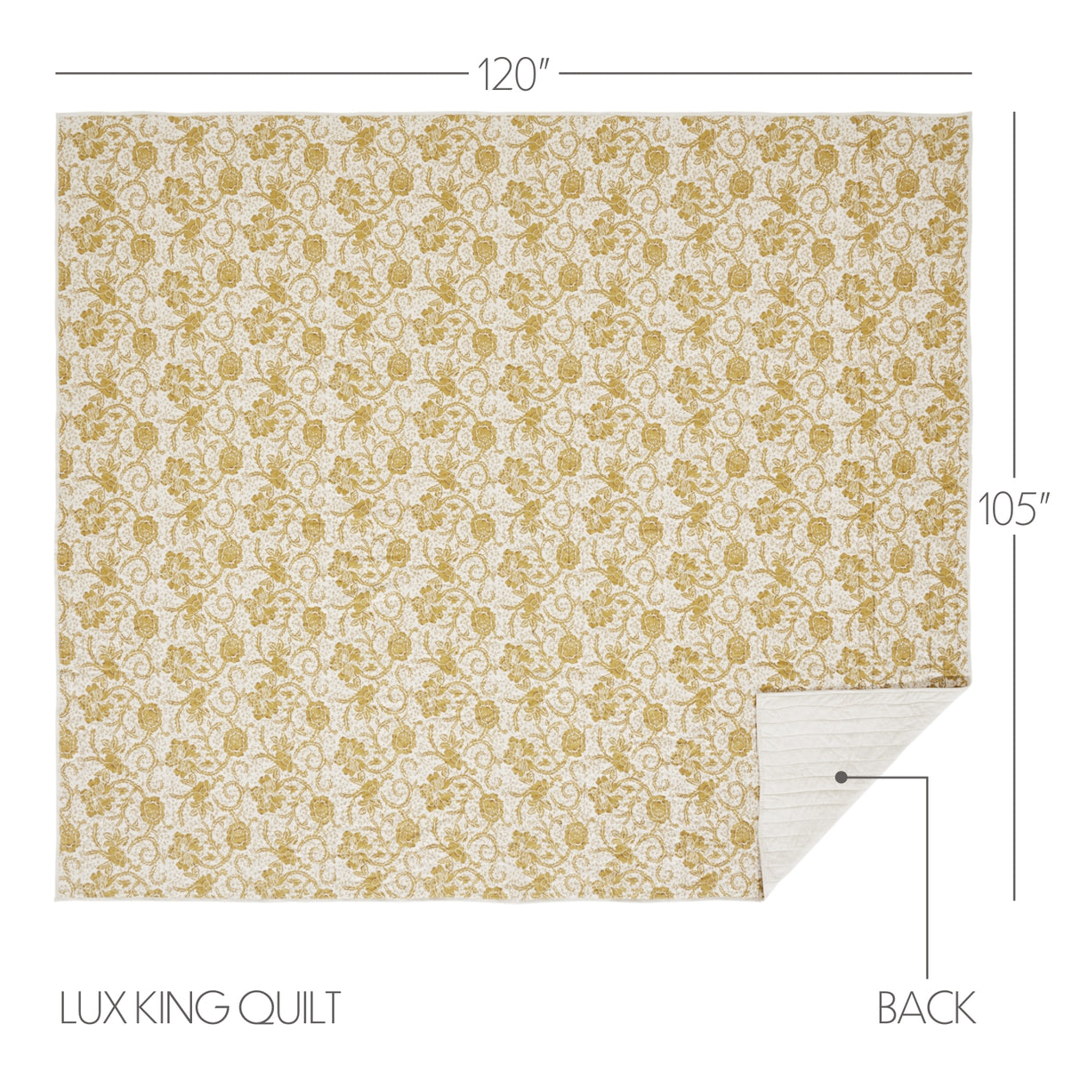 81185-Dorset-Gold-Floral-Luxury-King-Quilt-120WX105L-image-1