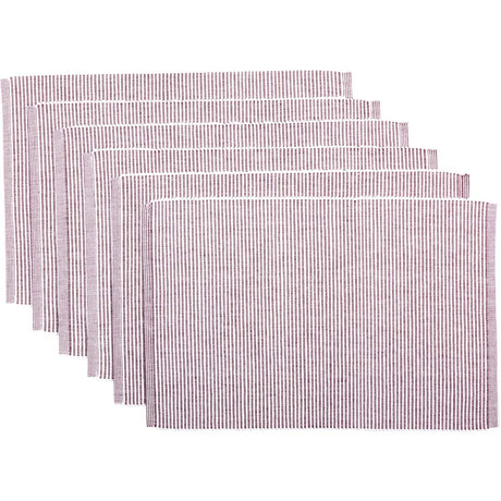 38555-Ashton-Burgundy-Ribbed-Placemat-Set-of-6-12x18-image-2