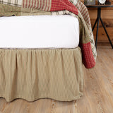 50504-Prairie-Winds-Green-Ticking-Stripe-Queen-Bed-Skirt-60x80x16-image-3