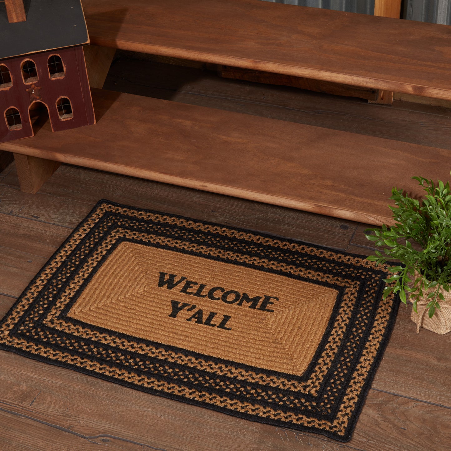 69436-Farmhouse-Jute-Rug-Rect-Stencil-Welcome-Y-all-w-Pad-20x30-image-5