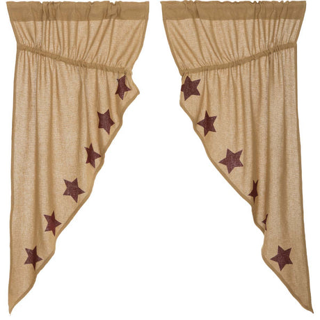 25915-Burlap-w-Burgundy-Stencil-Stars-Prairie-Short-Panel-Set-63x36x18-image-2