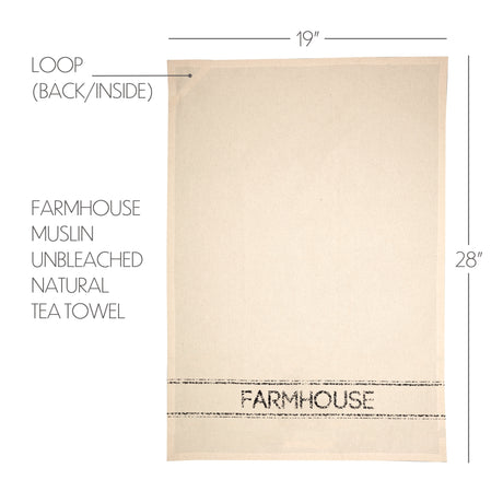 51313-Sawyer-Mill-Charcoal-Farmhouse-Muslin-Unbleached-Natural-Tea-Towel-19x28-image-2