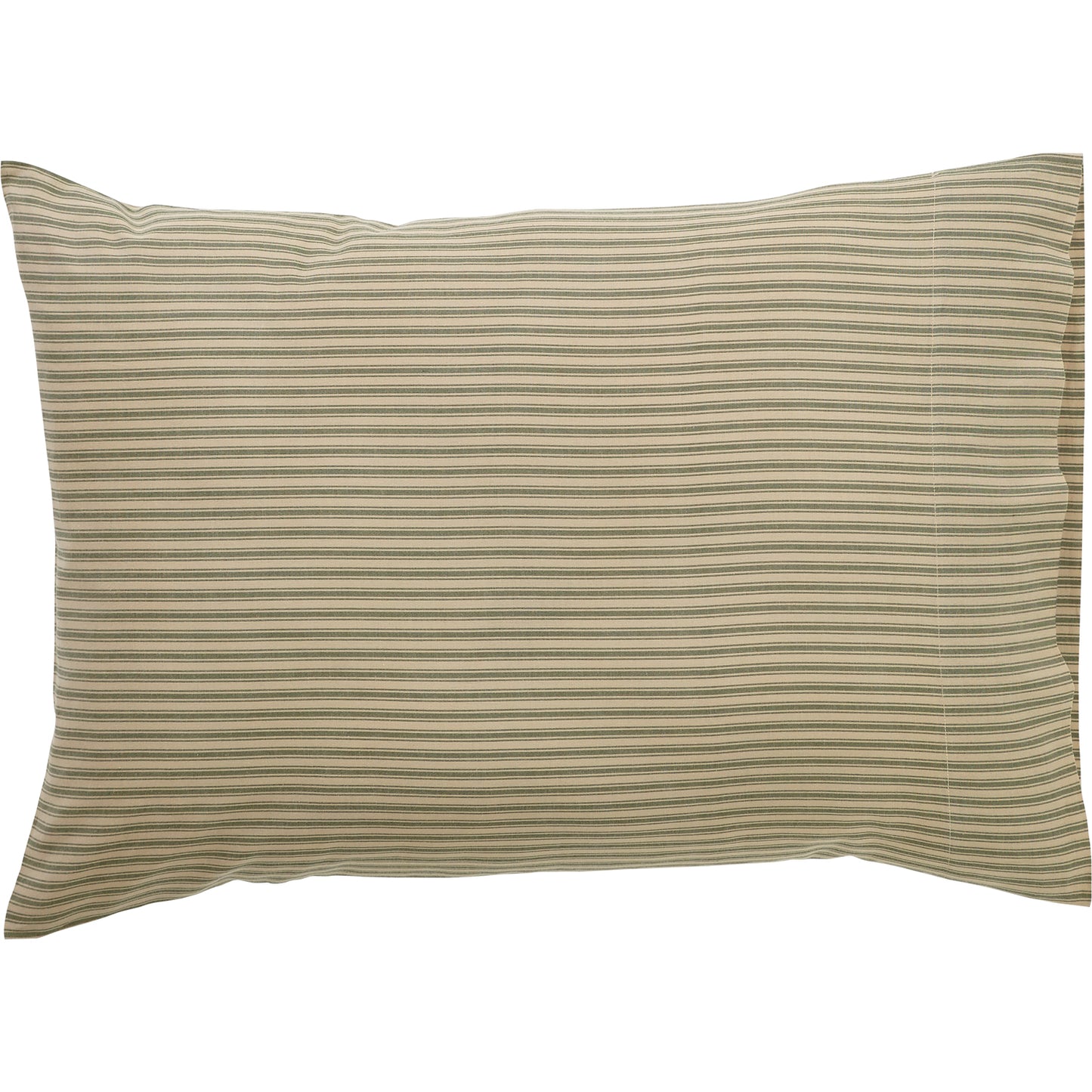 50701-Prairie-Winds-Green-Ticking-Stripe-Standard-Pillow-Case-Set-of-2-21x30-image-6