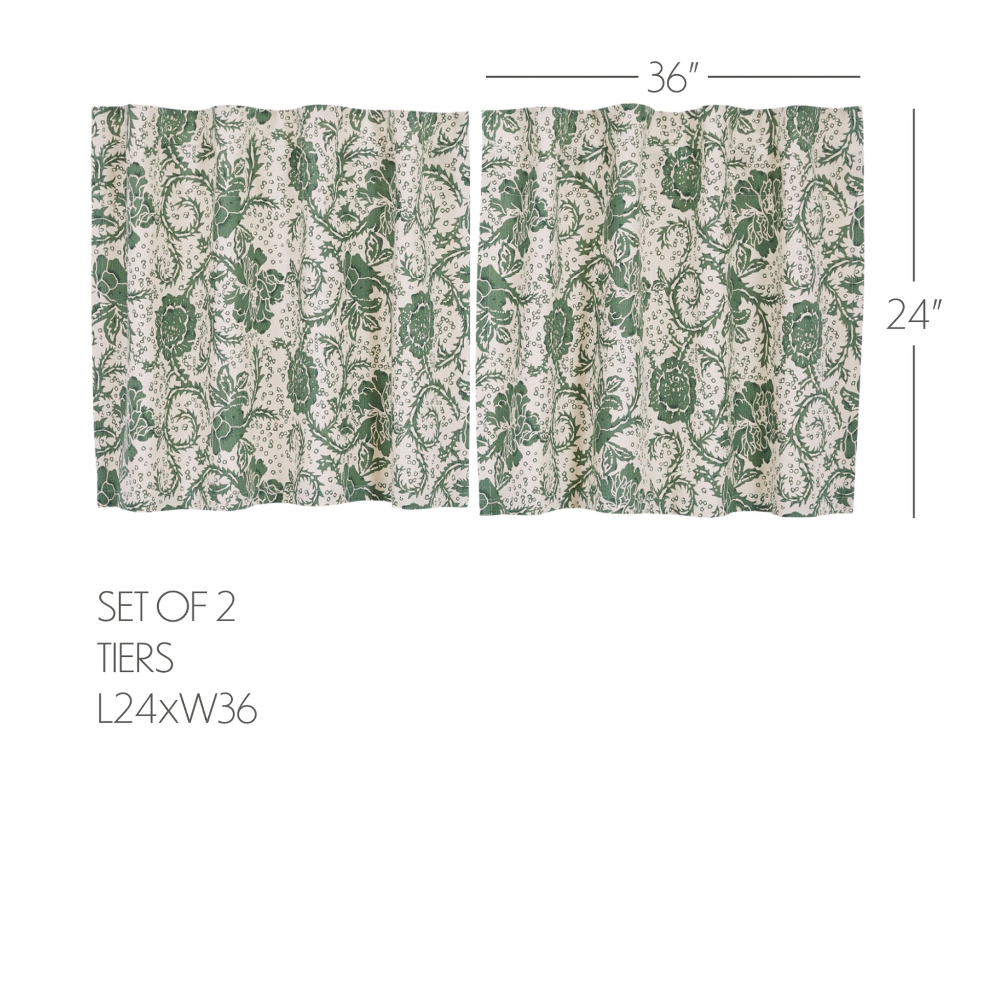 81231-Dorset-Green-Floral-Tier-Set-of-2-L24xW36-image-1