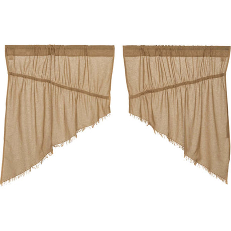 8328-Tobacco-Cloth-Khaki-Prairie-Swag-Fringed-Set-of-2-36x36x18-image-6