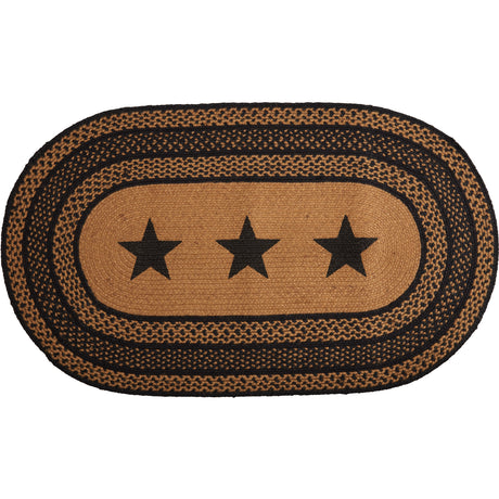 69434-Farmhouse-Jute-Rug-Oval-Stencil-Stars-w-Pad-24x36-image-9