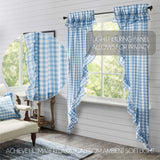 Annie Buffalo Blue Check Ruffled Prairie Long Panel Set of 2 84x36x18