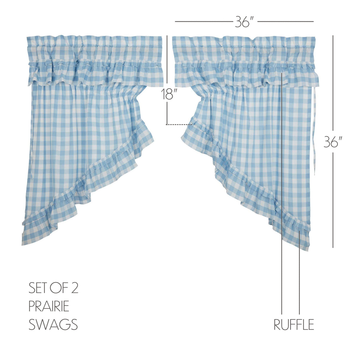 69913-Annie-Buffalo-Blue-Check-Ruffled-Prairie-Swag-Set-of-2-36x36x18-image-1