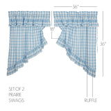 69913-Annie-Buffalo-Blue-Check-Ruffled-Prairie-Swag-Set-of-2-36x36x18-image-1