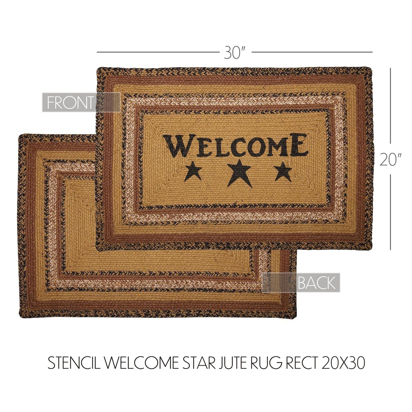 69793-Kettle-Grove-Jute-Rug-Rect-Stencil-Welcome-w-Pad-20x30-image-7